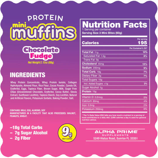 Prime Bites Mini Muffins