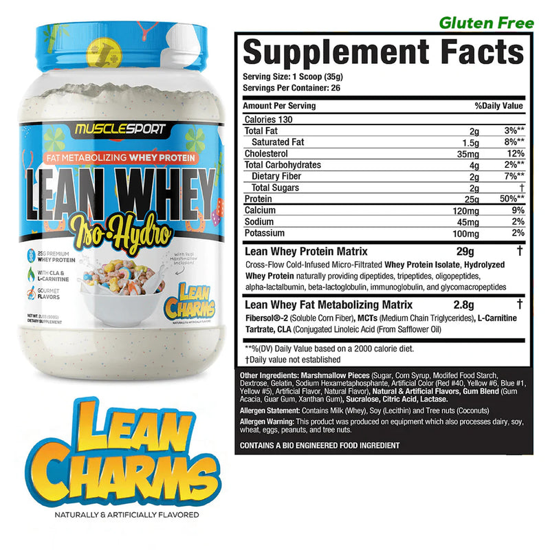 Musclesport Lean Whey™ Iso Hydro Gourmet Protein