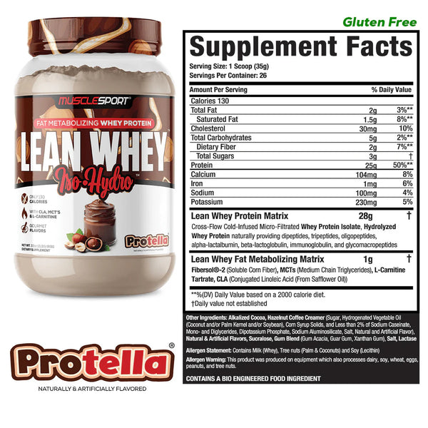 Musclesport Lean Whey™ Iso Hydro Gourmet Protein