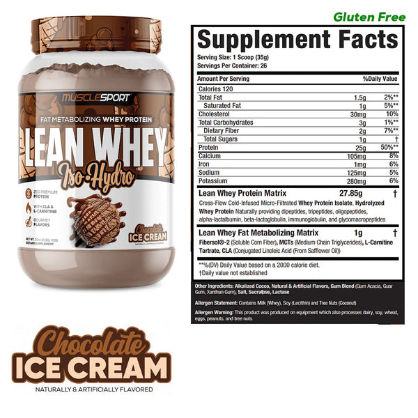 Musclesport Lean Whey™ Iso Hydro Gourmet Protein